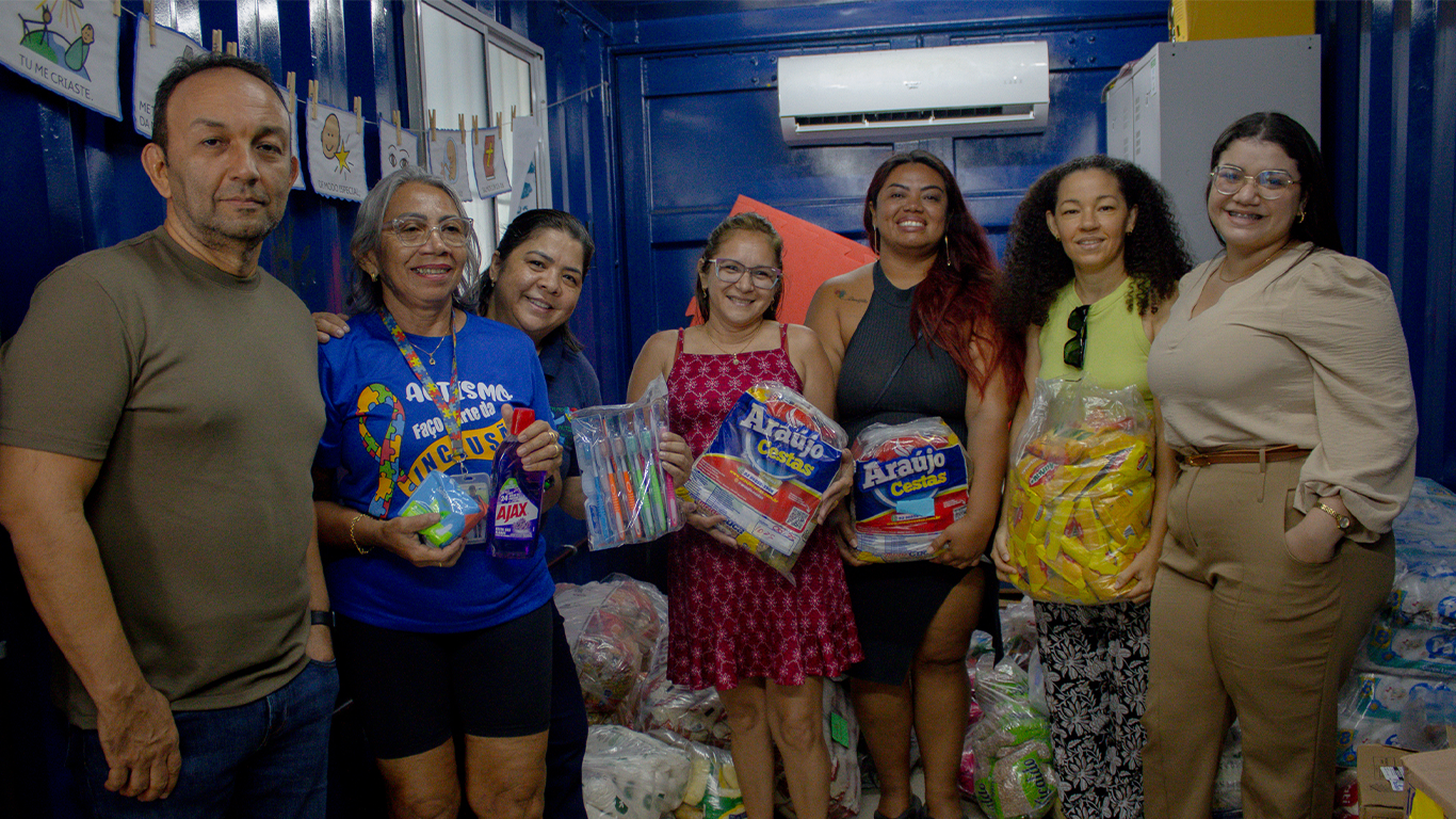 Evereste arrecada uma tonelada de alimentos em campanha de doação direcionada a famílias atendidas pelo Instituto Autismo no Amazonas